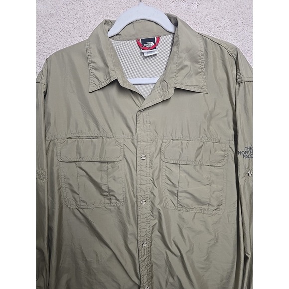 The North Face Nylon Mens Light Weight Button Down Fishing Shirt XL - Picture 2 of 14